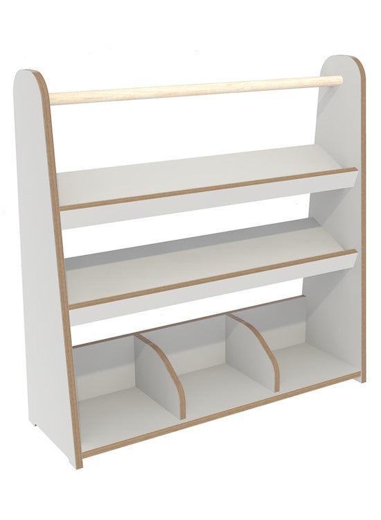 # Bookshelf with rail