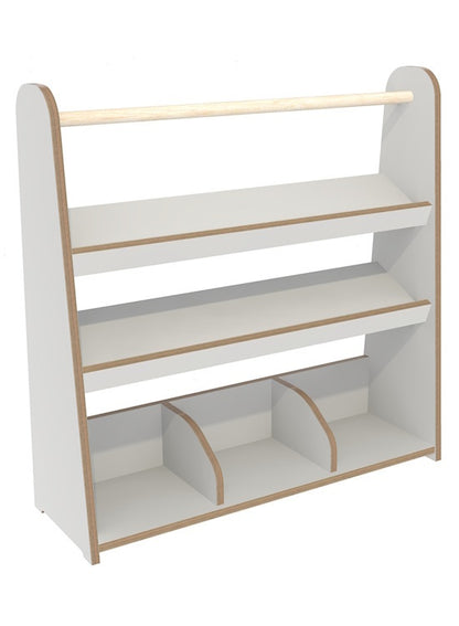 # Bookshelf with rail