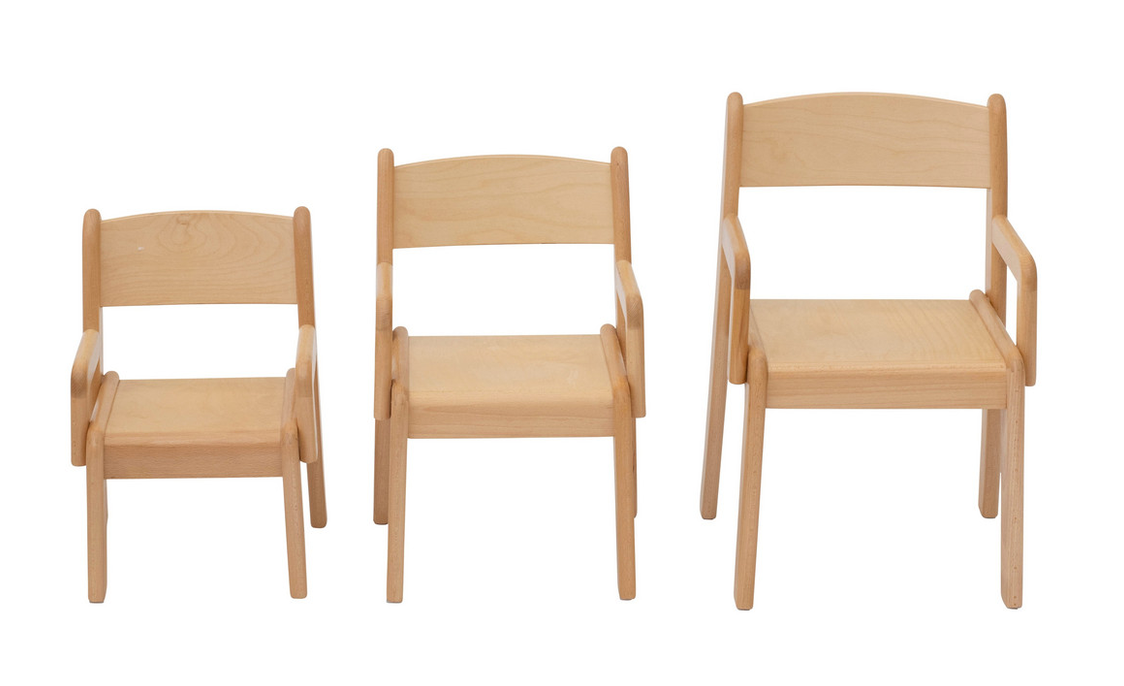 # Wooden chair TIM with armrests, set of 2