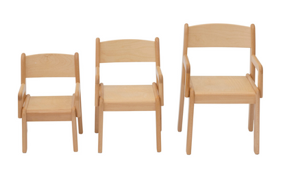 # Wooden chair TIM with armrests, set of 2
