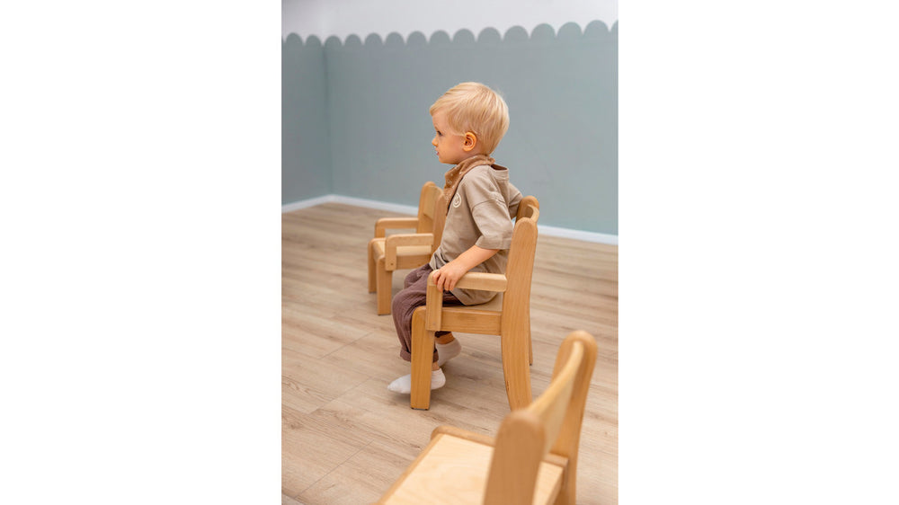 # Wooden chair TIM with armrests, set of 2