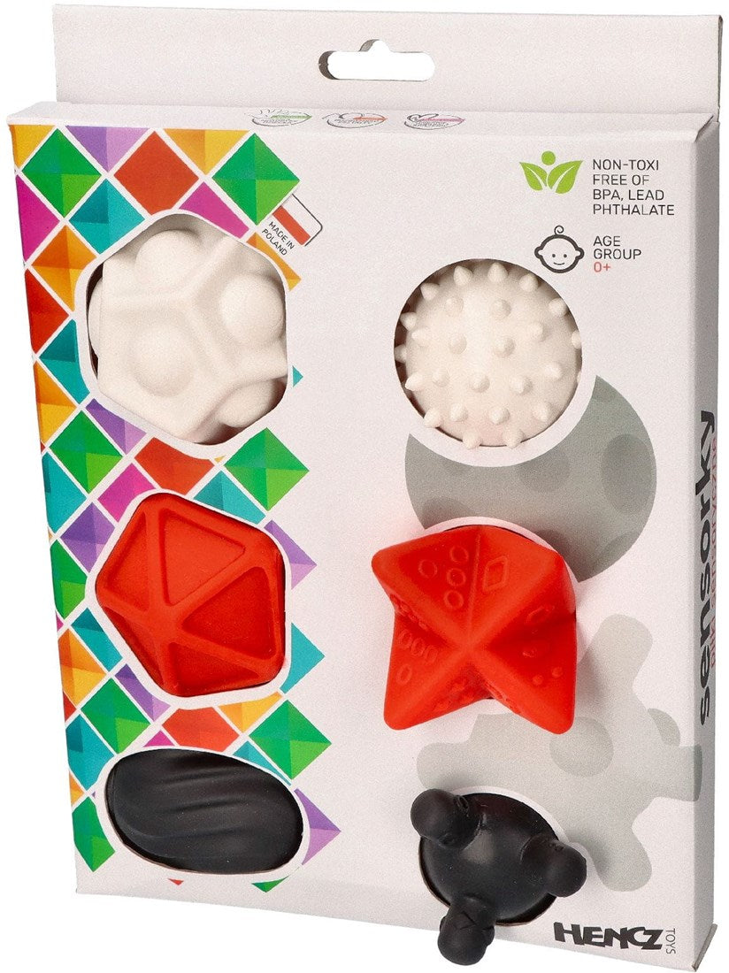Mom's Care sensorische contrastballen, 6 stuks